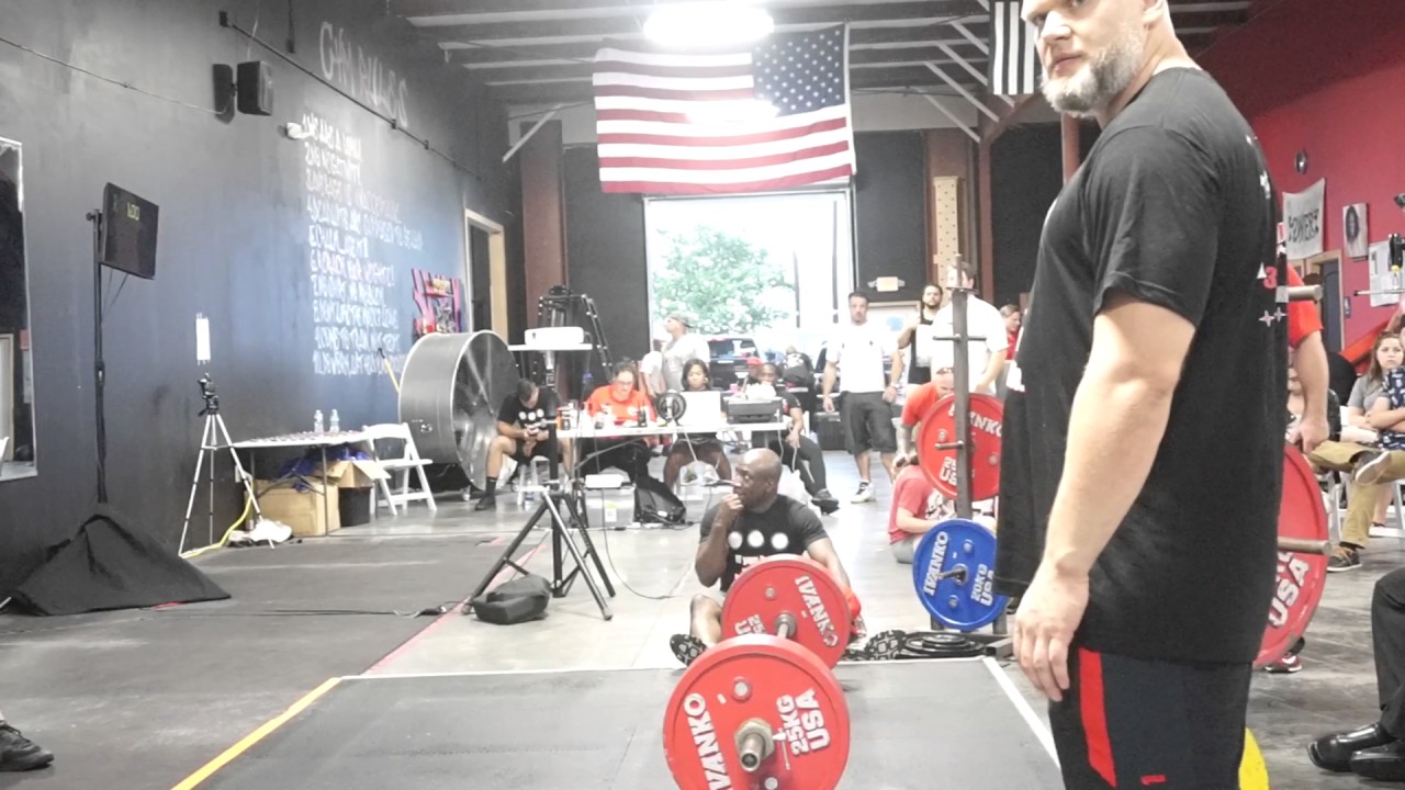 Uspa junior 181 Ga state record 607lb deadlift