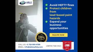 EPA RRP Training Certification | Lead Based Paint Certification | EPA Lead Certification Online