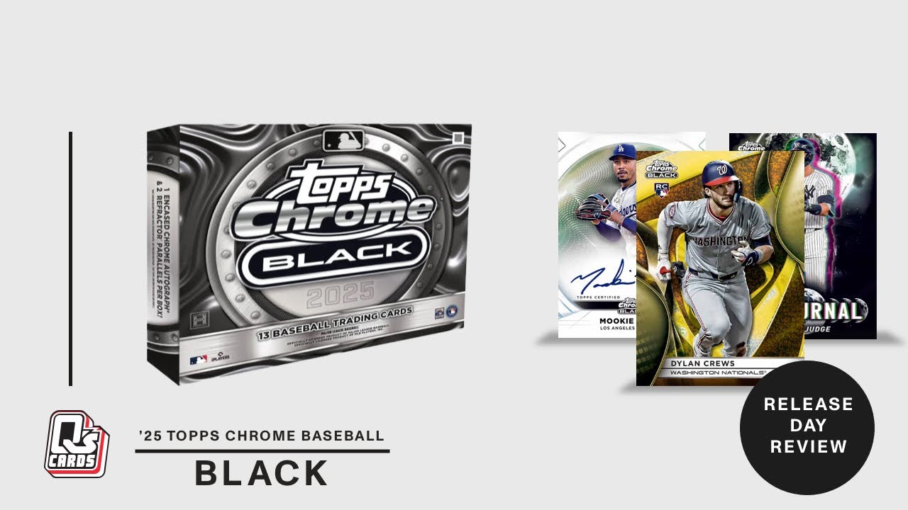 2025 Topps Chrome Black Baseball Hobby Box