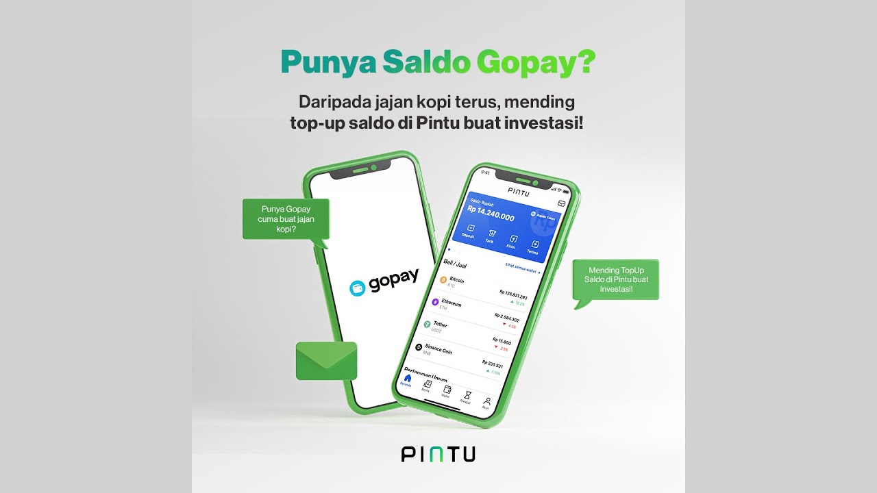 Beli Bitcoin dengan GoPay? Pakai Aplikasi Pintu! Mudah, Praktis, Instan!