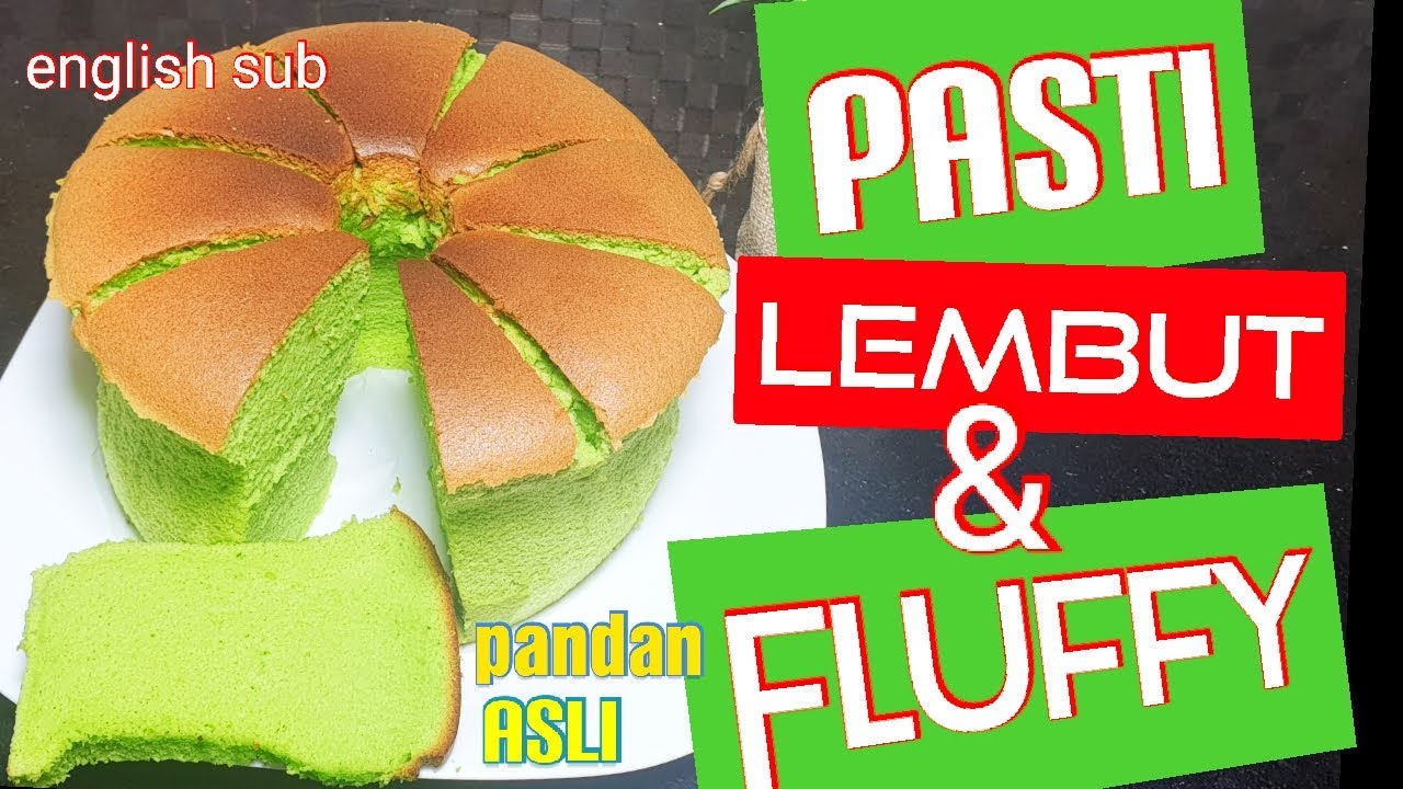 Chiffon Pandan Cake yang Lembut dan Fluffy