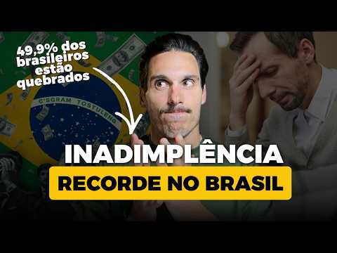 Inadimplência recorde no Brasil: Quase metade dos brasileiros estão endividados
