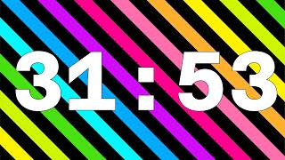 45:00 - Rainbow Lines Countdown Timer