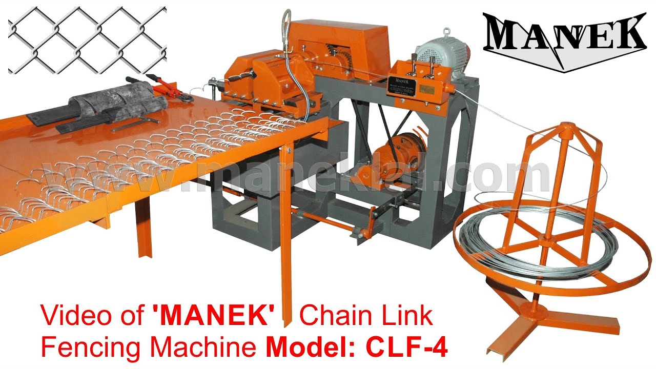 Chain Link Fencing Machines - Manek Machines