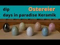 Keramik Ostereier glasiert, auf der Scheibe gedreht, DIY, Pottery