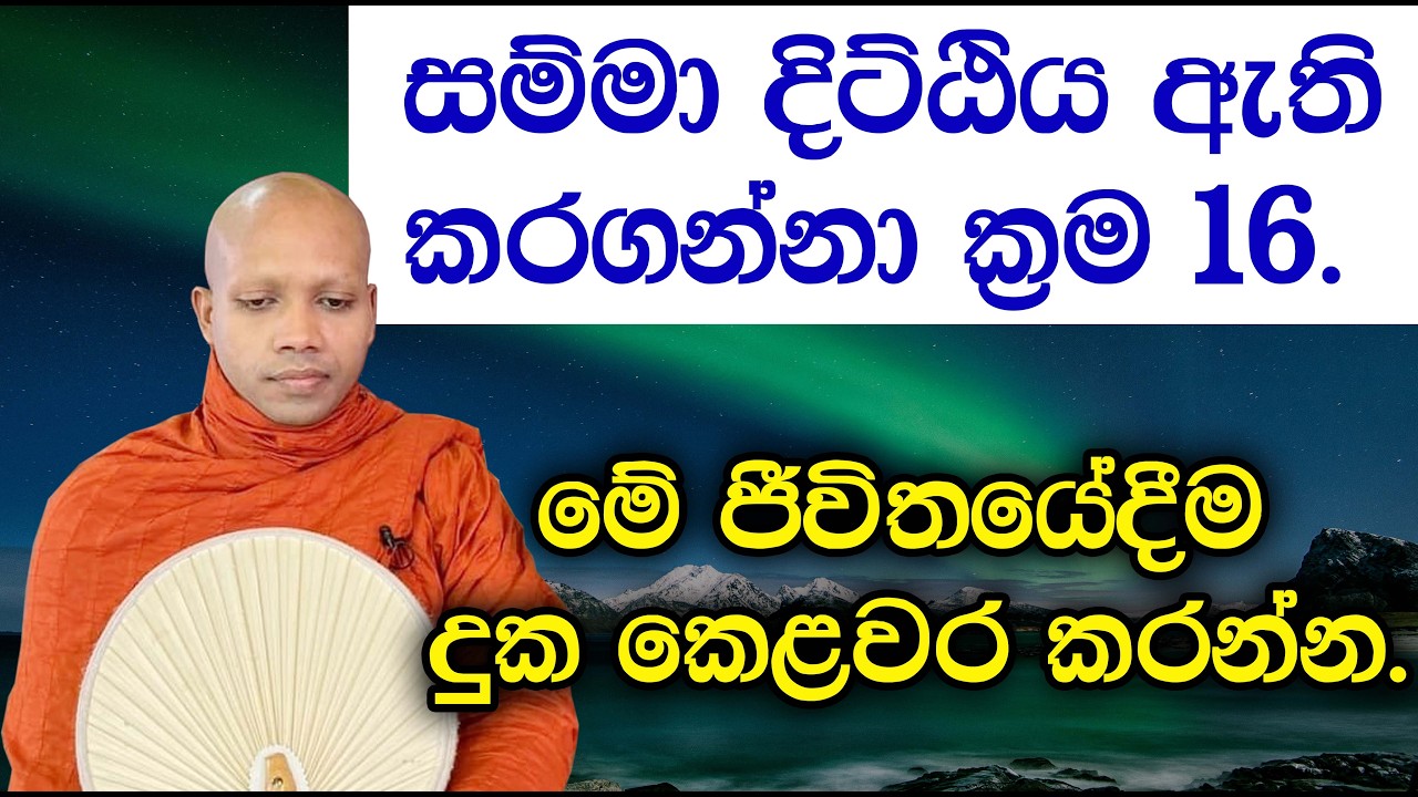 සම්මා දිට්ඨිය ඇති කරගන්නා ක්‍රම 16 | Hasalaka Seelavimala Thero | EP H 75