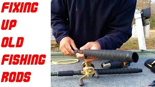 How to repair or upgrade fishing rod handles 