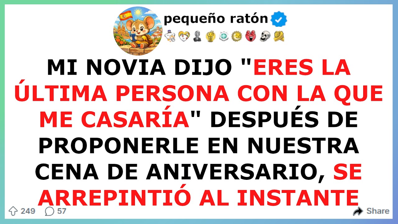 Le propuse matrimonio y me humilló en público  Historia real de amor, traición y dignidad