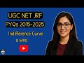 UGC NET PYQ - Microeconomics - Indifference curve and MRS