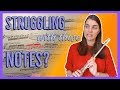 The trickiest notes to play on the flute