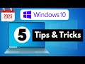 Windows 10 Tips & Tricks for 2025