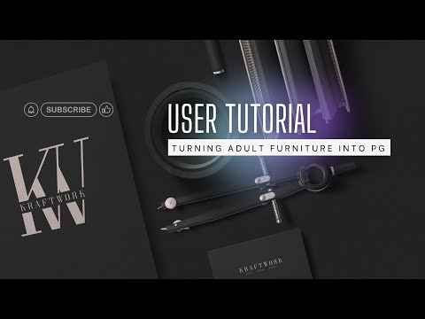 KraftWork in Second Life . How to change Adult furniture into PG versions