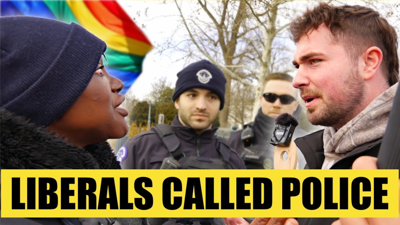 Феминистка прибегает к насилию, а затем вызывает полицию...