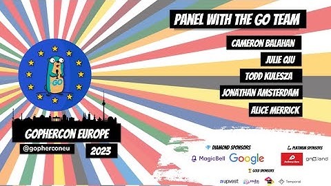 GopherCon Europe 2023: Go Panel
