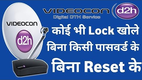 Videocon d2h hidden Setting | Unlock Without Password