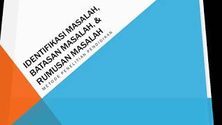 identifikasi masalah, batasan masalah, dan rumusan masalah #afrahamiryano #AFRA #studyfromhome identifikasi masalah, batasan masalah, dan rumusan masalah #afrahamiryano #AFRA #studyfromhome
