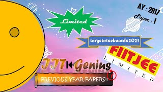 IIT Genius | Class9 | 2017 | Paper1 | LIMITED