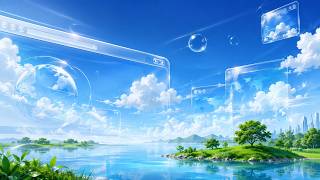 The Internet Had a Sky Back Then | Frutiger Aero Relax Music 🌊 Blue Sky Digital Ambience screenshot 4