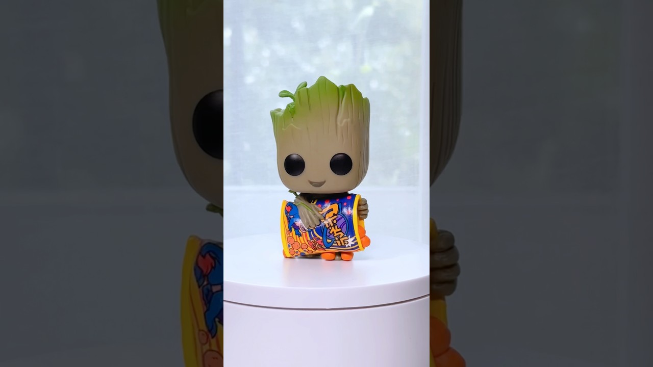 Pop! Groot with Cheese Puffs [1196]🌱🧀✨ 