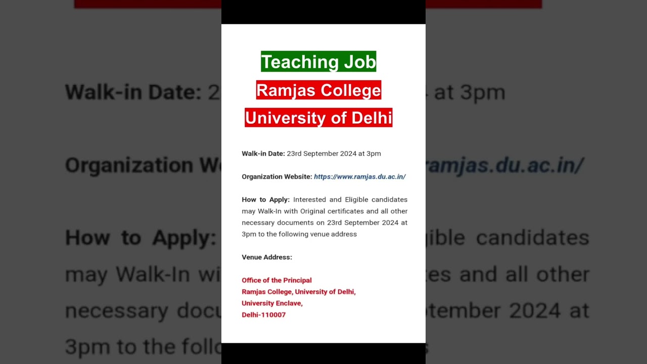 Guest Faculty Vacancy 2024# Mathematics