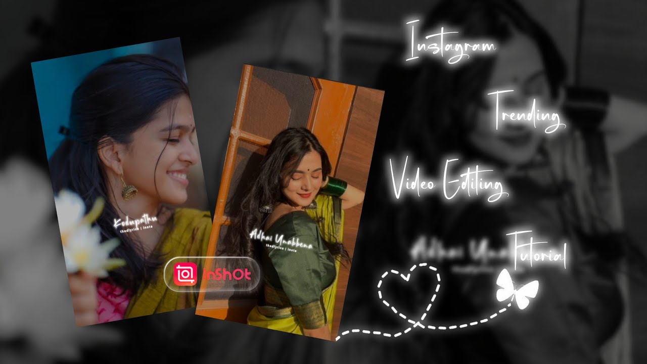 Instagram Trending Reels Video Editing in Inshot|New Inshot lyrics video Editing Tutorial in Tamil