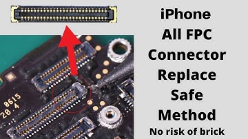 How to replace iPhone FPC Connector safe and easy way.