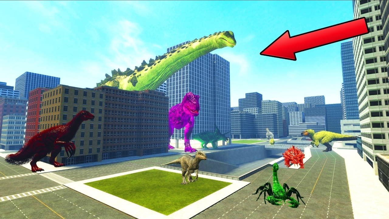 Un DRON capta a DINOSAURIOS de ARK en la CIUDAD | Garry's Mod Sandbox ...