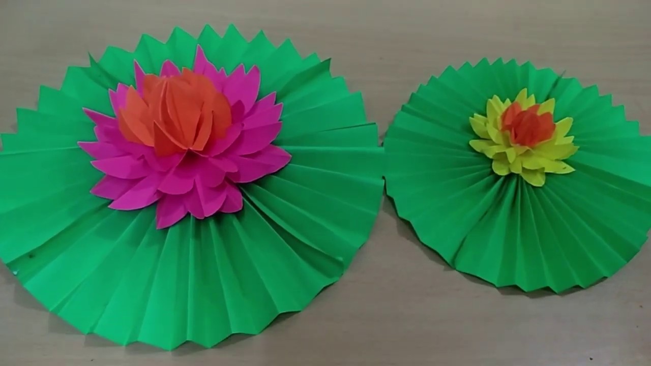 Beautiful Lotus Flower Craft Work which you can try Instant Craft