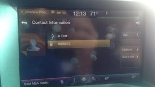 How to set up quick dial's on a Ford