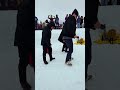 Snow Curling 😂❄️