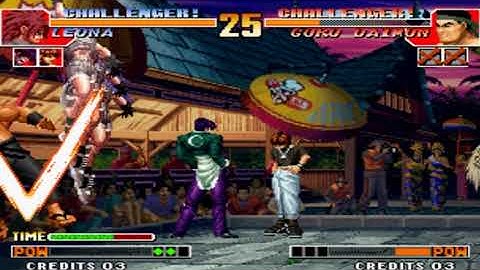 KOF 97 OROCHI LEONA COMBO 1 100% DAMAGE