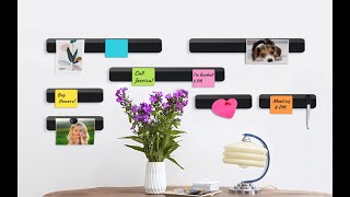 Creative Ideas for Wall Organization | Combo Magnetic Cork Board Strips @ClutteredCorkBoard