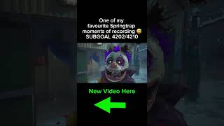 One of my favourite Springtrap moments of recording 😅 #dbd #deadbydaylight #dbdcreator #shorts
