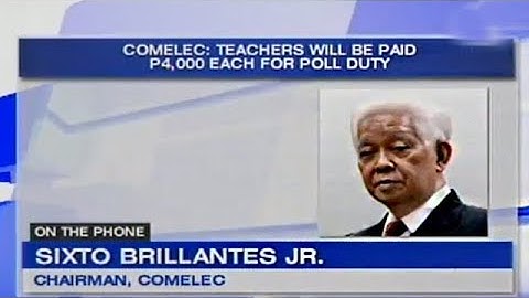 Mornings @ANC:  Brillantes - Final testing, sealing of PCOS machines to start Thursday