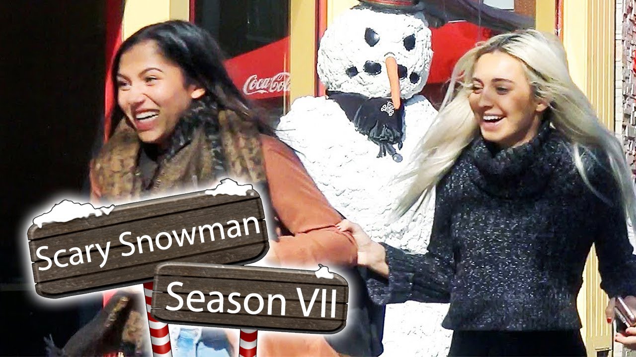 kim paolucci Scary Snowman Prank 2017 USA - Angry Snowman Tour
