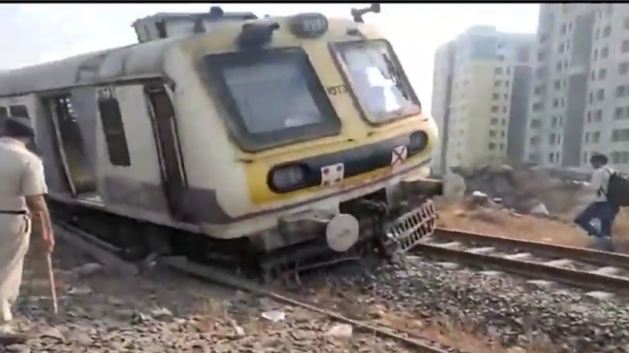 Maharashtra: 3 coaches of a local train derail at Kharkopar station; no casualties reported so far
