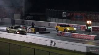 C6 Corvette LS3 vs. Ford Mustang GT - Drag Video - Road Test TV ®