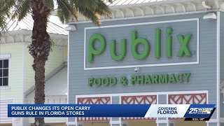 Publix updates open carry policy in Florida stores