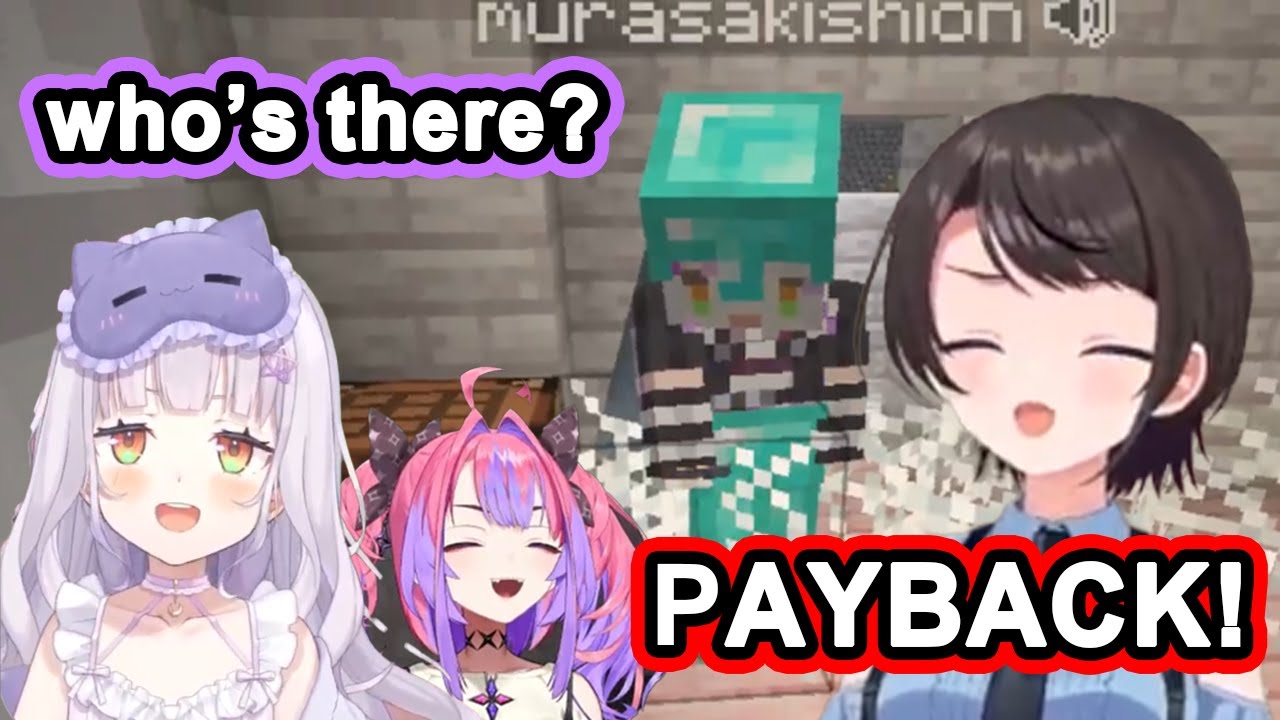 Subaru's Hilarious Revenge Prank on Shion and Vivi Using Invis and Spider Webs [Eng Subs/Hololive]