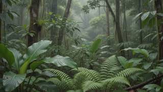 Soft Rain Echoes Through the Forest | Natural Sleep Sounds for Calm Nights and Deep Rest