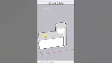 Subtract Two Objects in SketchUp || Trim in SketchUp #sketchup