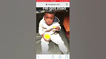 NBA YOUNGBOY SON DRACO GETS MAD AT HIM