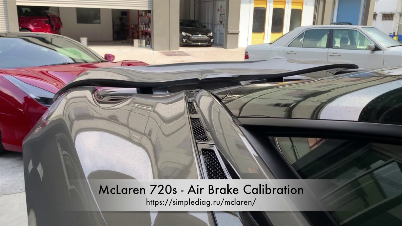 McLaren 720s Air Brake Calibration YouTube