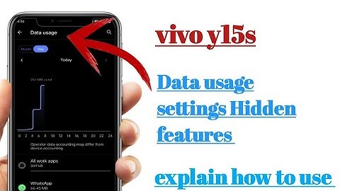 Vivo y15s how to Data usage settings Hidden features use.