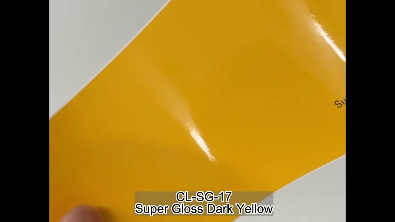 CARLIKE CL-SG-17 SUPER GLOSS DARK YELLOW VINYL