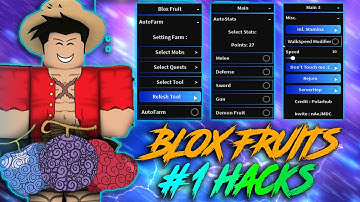 [DEVIL FRUIT HACK!] Blox Fruits SCRIPT HACK GUI (Devil Fruit Farm, Auto Farm, Max Stats & More!)