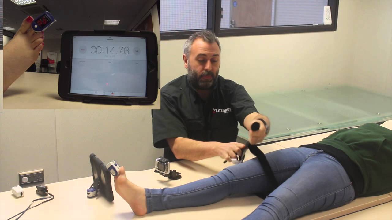 Tourniquet testing at Lazarus Training YouTube