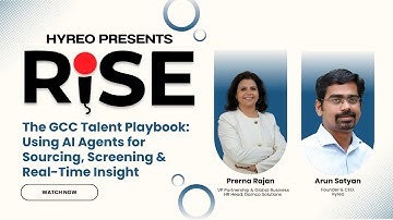 Hyreo Rise |AI Agent Talent Playbook for GCCs | Prerna Rajan