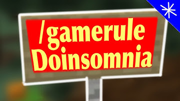 Game rule doinsomnia explained on minecraft
