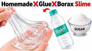How to Make Water and Sugar Slime at Home | No Glue, No Borax, No Activator/Making Water Slime/ASMR